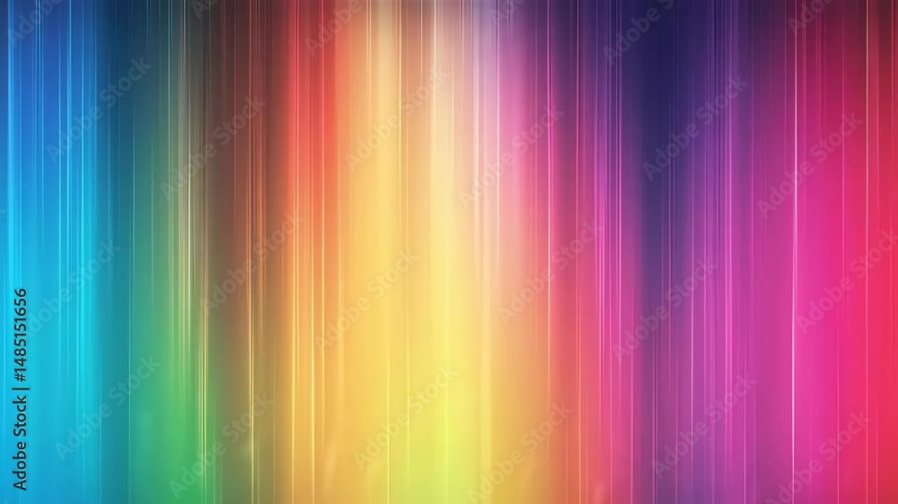 Poster vibrant rainbow gradient vertical lines abstract background of bright colors and light rays
