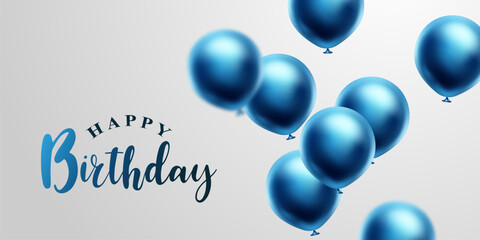 Celebrate your birthday background with beautiful balloon vector illustration.