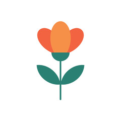 Colorful Geometric Flower Design