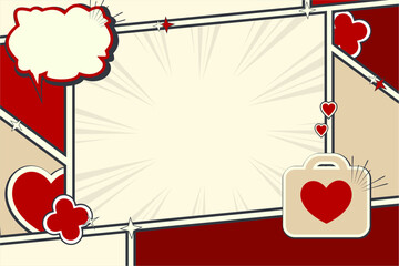 template for World Red Cross Day season with comic pop art style design set