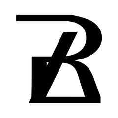Rz Logo style shape vector design.	