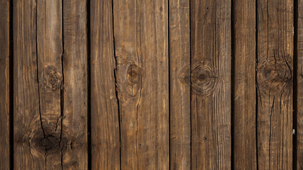 Rustic Wood Planks Background: Dark Brown Wooden Wall Texture