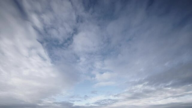 Wide angle timelapse footage of dynamic cloudscapes