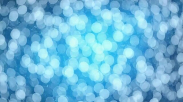 Blue background of Bokeh loop animation