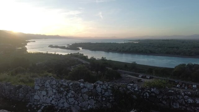 panorama in Shkodra region , Albania