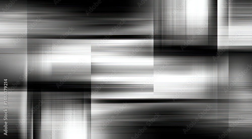 Poster abstract design with overlapping rectangular shapes and streaks of light and dark