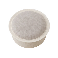 Single-serve coffee pod with paper filter