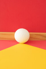 Still life with a plastic foam ball	