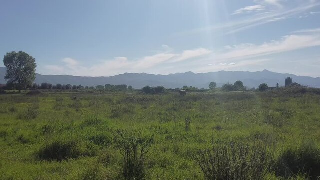panorama in Shkodra region , Albania