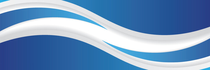 Abstract blue wavy business style background. Vector illustration