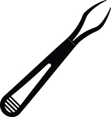 dental tweezers icon vector illustration
