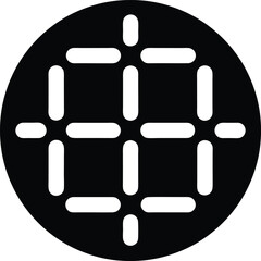 digital clock icon vector illustration