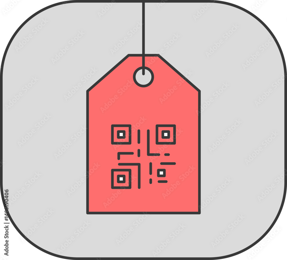Aufkleber qr code tag scannable label design for efficient tracking