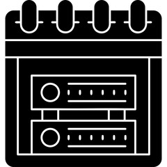 Schedule Icon Vector Element