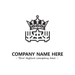 Obraz premium King logo company design vector illustration