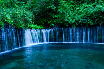 白糸の滝　７月