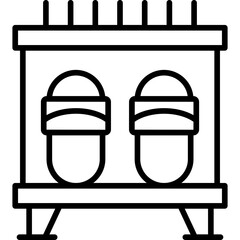Slippers Icon Vector Element