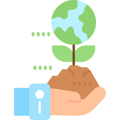 Sprout Icon Vector Element