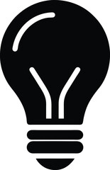 lightbulb icon vector illustration