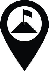 location flag icon vector illustration