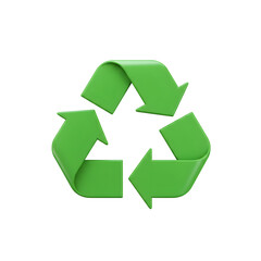 Obraz premium Recycled green icon graphic design isolated