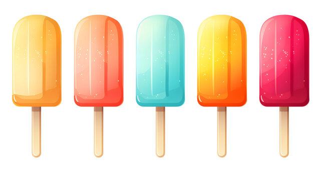 Professional isolated popsicle design vector illustration for creative projects