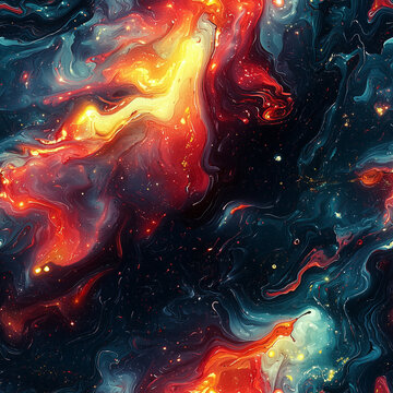 A vivid glitch art composition featuring an abstract explosion of fluid and colorful distortions. Dynamic motion, feeling of futuristic chaos and digital fragmentation. 1:1 square image format graphic