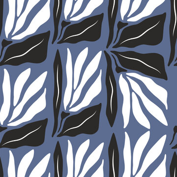 Fototapeta Abstract leaves and flower pattern