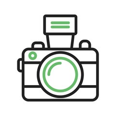 Camera III icon vector image. Suitable for mobile apps, web apps and print media.