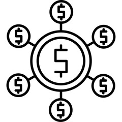 Hedge Fund Partnership Icon