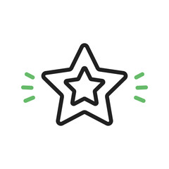 Christmas Star icon vector image. Suitable for mobile apps, web apps and print media.