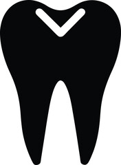 tooth x ray icon vector illustration