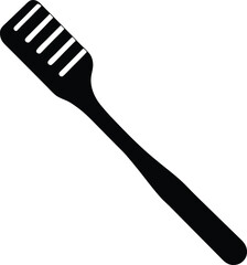 toothbrush stencil icon vector illustration