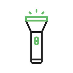 Flashlight icon vector image. Suitable for mobile apps, web apps and print media.