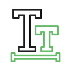 Font Size icon vector image. Suitable for mobile apps, web apps and print media.