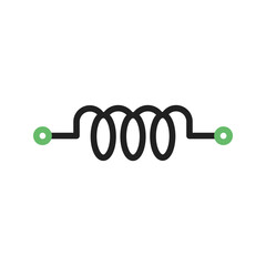 Inductor icon vector image. Suitable for mobile apps, web apps and print media.
