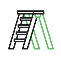 Ladder icon vector image. Suitable for mobile apps, web apps and print media.