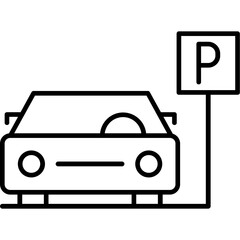 Airport Parking Garage Icon