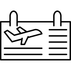 Flight Information Display Icon