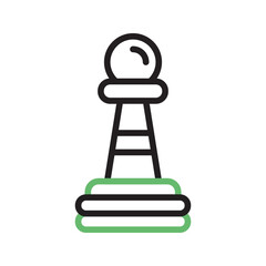 Pawn icon vector image. Suitable for mobile apps, web apps and print media.