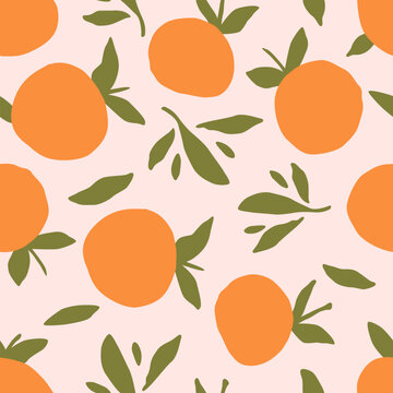 Contemporary orange pattern