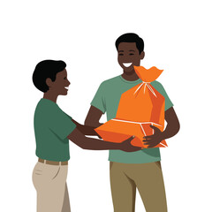 Fototapeta premium Humanitarian Aid and Global Unity Vector Illustrations – Solid Color Designs for World Humanitarian Day, Highlighting Compassion, Help, and Solidarity
