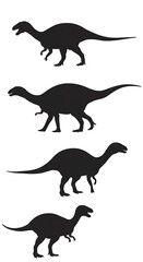 Silhouetted Giants: A Dino Evolution