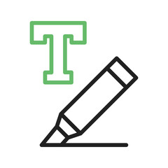 Text Highlight icon vector image. Suitable for mobile apps, web apps and print media.