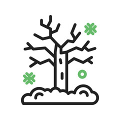 Tree with no leaves icon vector image. Suitable for mobile apps, web apps and print media.