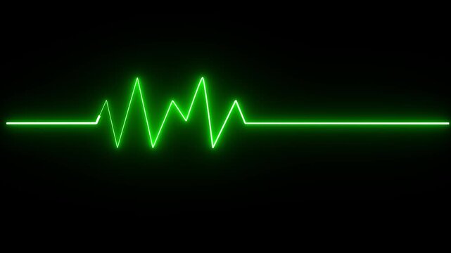 Heart beat line icon animation and emergency ekg monitoring. .Heartbeat line, Pulse trace, ECG or EKG Cardio graph symbol for Healthy and Medical Analysis.