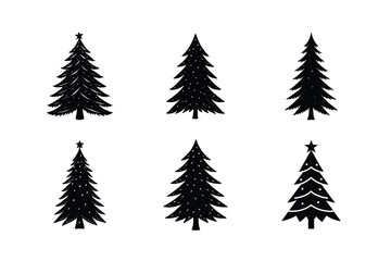 Obraz premium christmas tree set