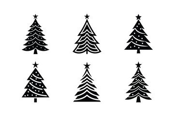 Obraz premium christmas tree set