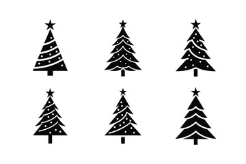 Obraz premium christmas tree set