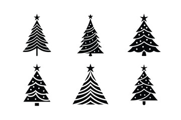 Obraz premium christmas tree set